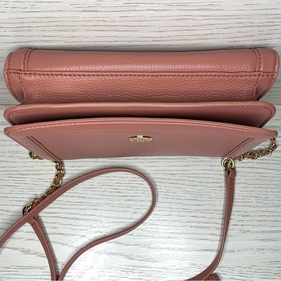 Tory Burch Landon Pebbled Leather Crossbody Combo Bag Chain Adjustable Strap - Picture 5 of 11
